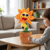 Dancing Musical Sunflower Plush Toy with Saxophone