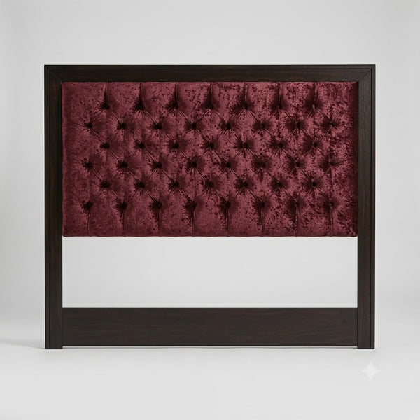 Tufted Upholstered Headboard with Wooden Frame
