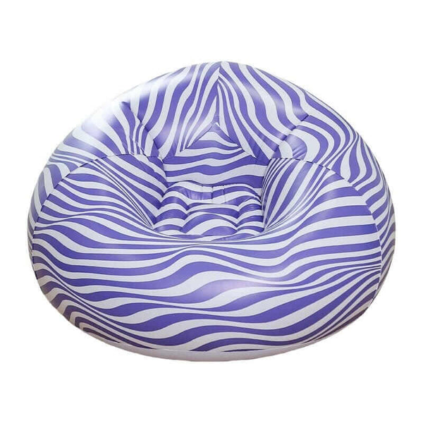 3D Stripe Inflatable Lazy Sofa Chair image 3