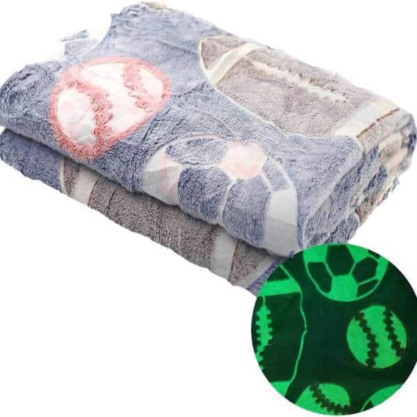 Perfect Dealz Glow in The Dark Ball Sports Lovers Blanket