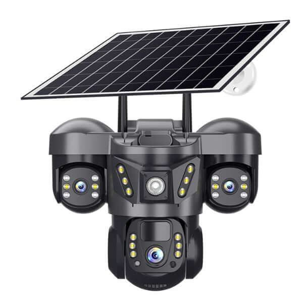 Perfect Dealz 4G Solar Outdoor Security Camera with Triple‑Lens and Solar Power