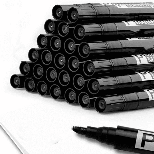 Perfect Dealz Black Fine-Tip Permanent Marker
