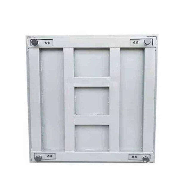 2 Ton Industrial Digital Platform Scale 1.5m x 1.5m base with durable stainless-steel construction and mobility wheels.