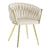 Perfect Dealz Modern Velvet Dining Chair with Gold Legs