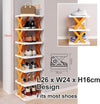 Perfect Dealz 6 Tier Shoe Stackable Storage Rack Organizer