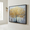 Framed Golden Tree of Life Abstract Canvas Wall Art