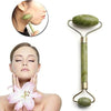 2 in 1 Flawless Anti-Aging Facial Roller Massager with jade, enhancing skin radiance and absorption of skincare products.