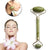2 in 1 Flawless Anti-Aging Facial Roller Massager with jade, enhancing skin radiance and absorption of skincare products.