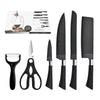 Perfect Dealz High Quality 6 Piece Kitchen Stainless Steel Knife Set with Non-Stick Surface