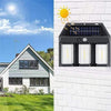 Perfect Dealz 3 LED Outdoor Solar Induction Warm Light Wall Lamp