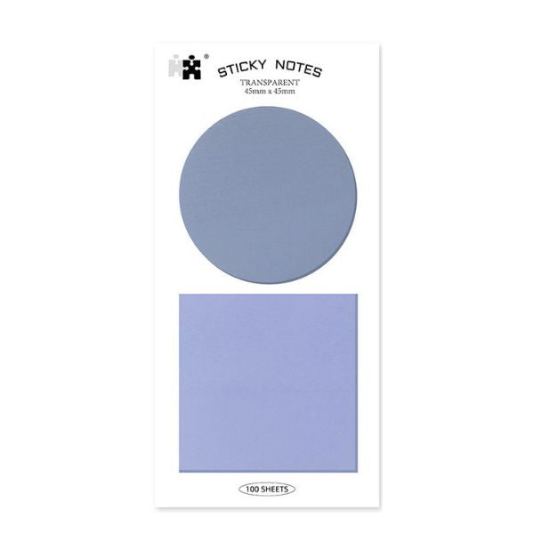 50-Sheet Transparent Sticky Note Pads