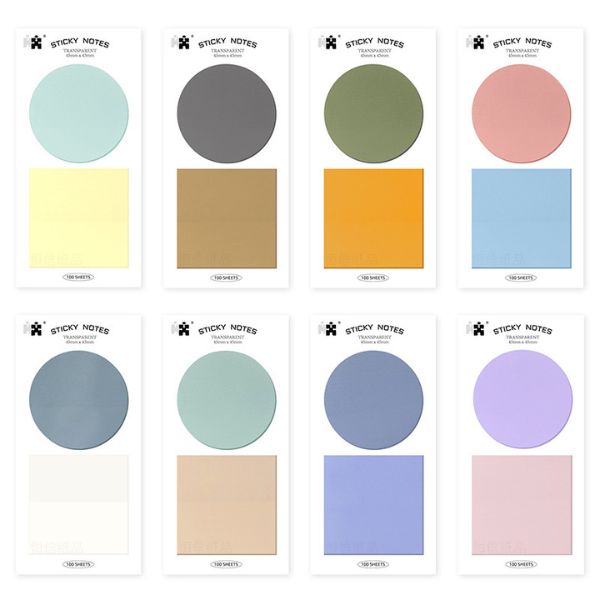 50-Sheet Transparent Sticky Note Pads