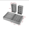 Perfect Dealz 4-Piece Multi-Compartment Foldable Drawer Organizers