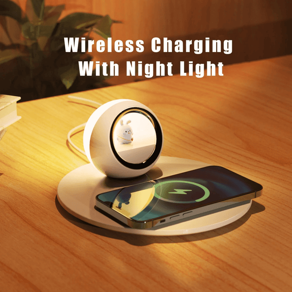 Creative 2-in-1 Wireless Charger & Night Light image 5