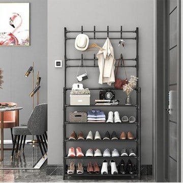 5 Tier Shoe and Clothes Rack image 2