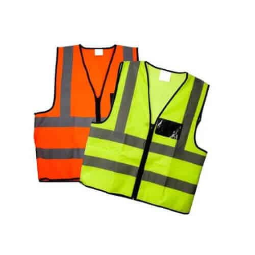 Reflective Vest with Zip and ID Pocket image 0