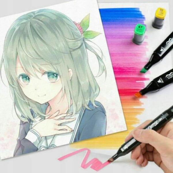 80Pcs Art Sketch Drawing Twin Marker Painting Pen Set image 4