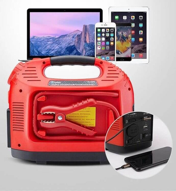 Perfect Dealz Rechargeable Portable Car Battery Starter With Air Compressor