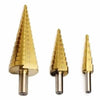 Perfect Dealz 3 Piece High Speed Steel Step Drill Set
