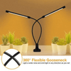 10W LED USB Lamp Clip Desk for Plants with 360° flexible gooseneck for targeted indoor plant lighting.