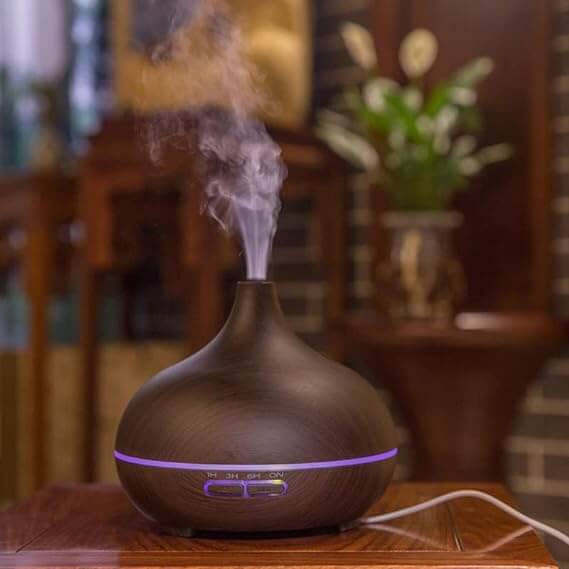 Wood Grain Ultrasonic Aroma Diffuser image 0