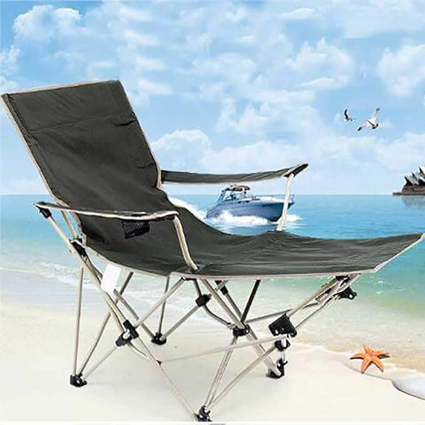 Perfect Dealz Folding Camping Lounge Chair With Footrest