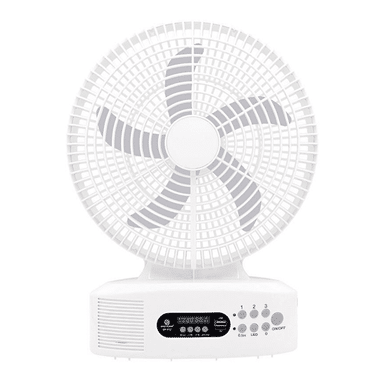 Perfect Dealz Solar-Powered Fan with Bluetooth Speaker & LED Light