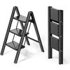 3 Step Anti Slip Folding Stepladder image 1
