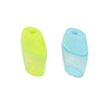 24 pcs Dual-Hole Pencil Sharpener in bright yellow and blue colors, perfect for sharpening standard and jumbo pencils.