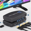 3-Port HDMI 2.1 Switch & Cable shown with HDMI ports and cables for easy connection to TV or monitor.