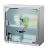 Perfect Dealz Stainless Steel Medicine Cabinet with Lock and Magnetic Door