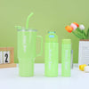 3 Piece Sports Water Bottle Set With Straw image 6