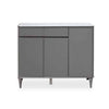 Perfect Dealz Modern Grey Multi-Storage Shoe Cabinet