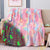 Perfect Dealz Glow in The Dark Unicorn Colorful Throw Blanket