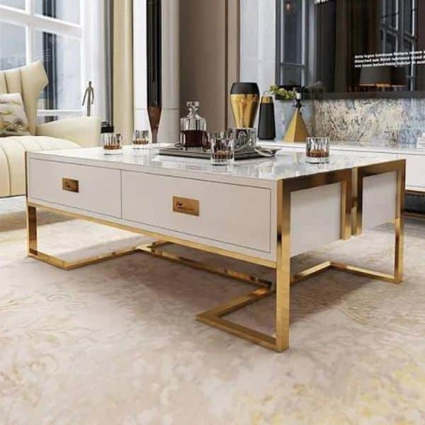 Perfect Dealz Royal Golden Accent Coffee Table