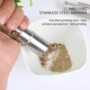 Chef Master Adjustable Salt & Pepper Grinder in use, featuring stainless steel design and adjustable grinding for precise seasoning.