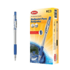 12 Pcs Smooth Glide Blue Ballpoint Pen Set packaging and pen image for reliable writing.