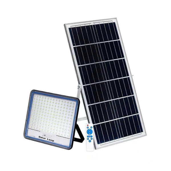 600W Solar Powered LED Flood Light With Panel and Remote image 0
