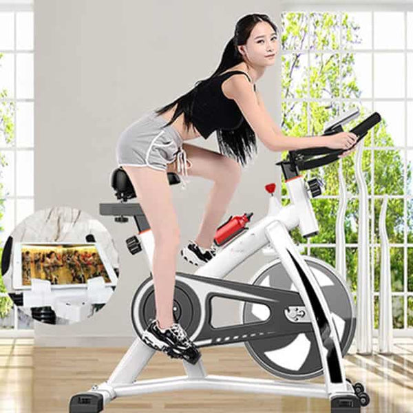 Perfect Dealz LCD Exercise Bike Indoor Cycling Ultra quiet Adjustment Sports Bicycle