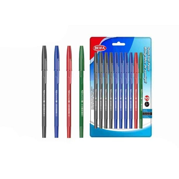 10 in 1 Semi Gel Pen Pack image 0