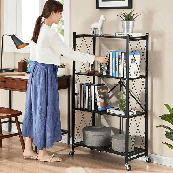 4 Layers Metal Folding Shelves image 0