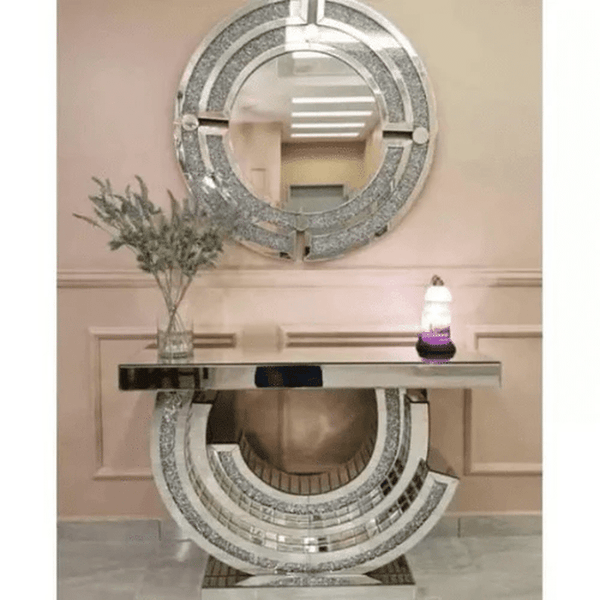 Perfect Dealz Diamond Mirror and Console Set
