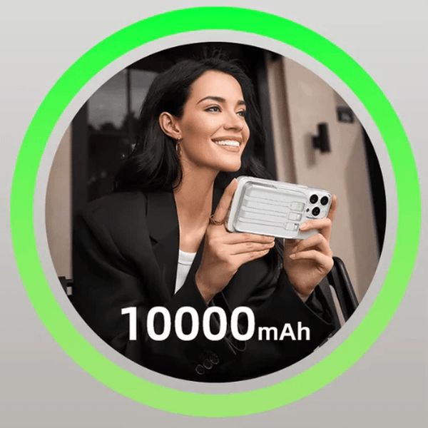 10000mAh Magnetic Power Bank with Phone Stand image 6
