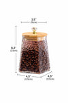 Glass Storage Jar with Airtight Bamboo Lid