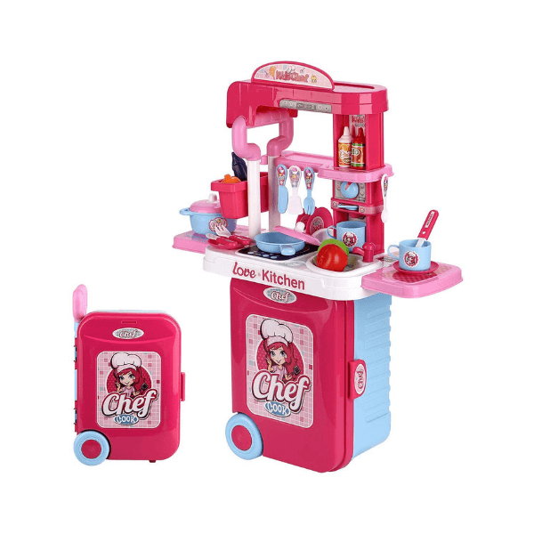 Perfect Dealz 3 in 1 Travel Suitcase Kitchen Play Set