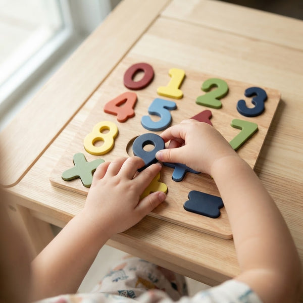 Toddler Number Wooden Puzzle Board