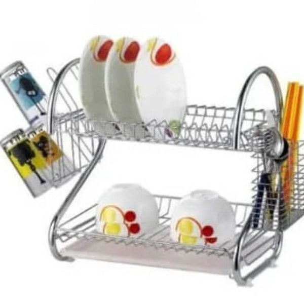 Stainless Steel 2 Layer Dish Drainer image 0