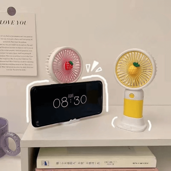 Cute Fruit Mini Handheld Fan image 0
