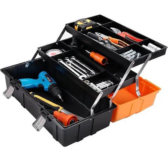 Perfect Dealz Three Layer Folding Hardware Tool Box 22CM