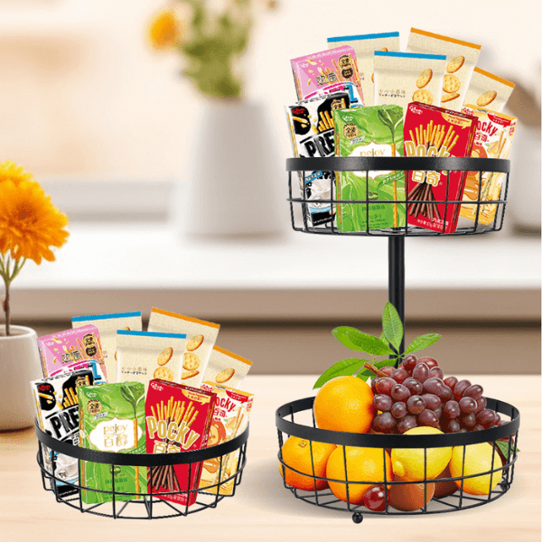 Perfect Dealz 2 Tier Vegetable and Fruit Bowl Storage Basket